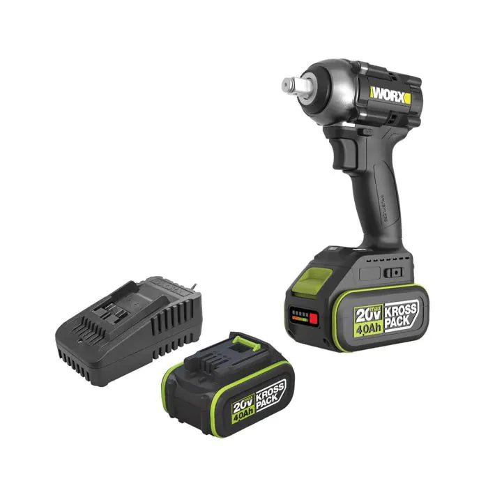 מפתח רטיטה 20V שתי סוללות 4AH ומטען WORX WE272 - מבט נוסף 2