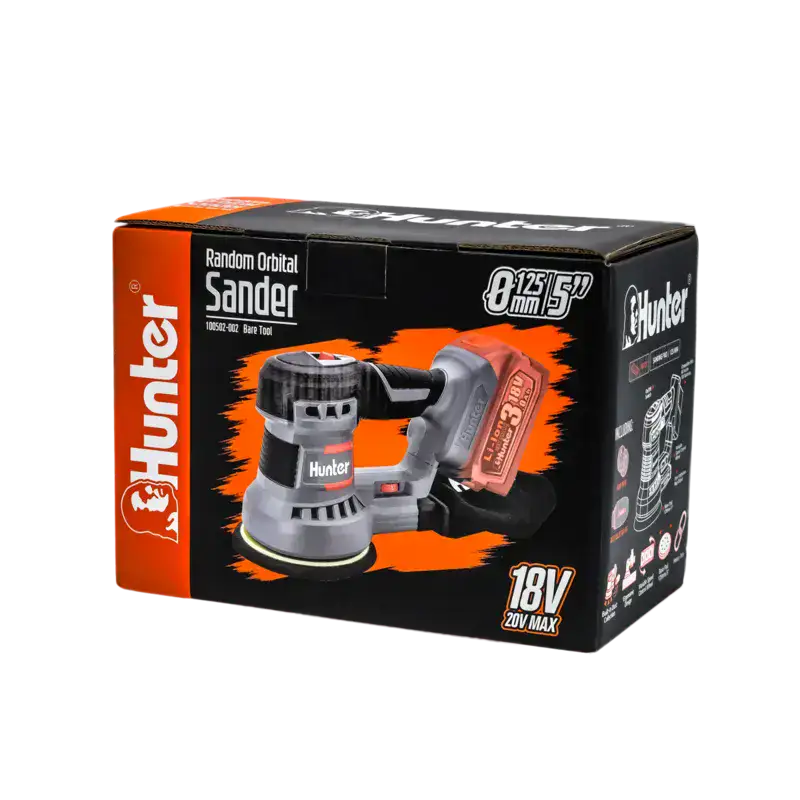 מלטשת 18V סוללה 3AH ומטען Hunter 100502-002 - מבט נוסף 4