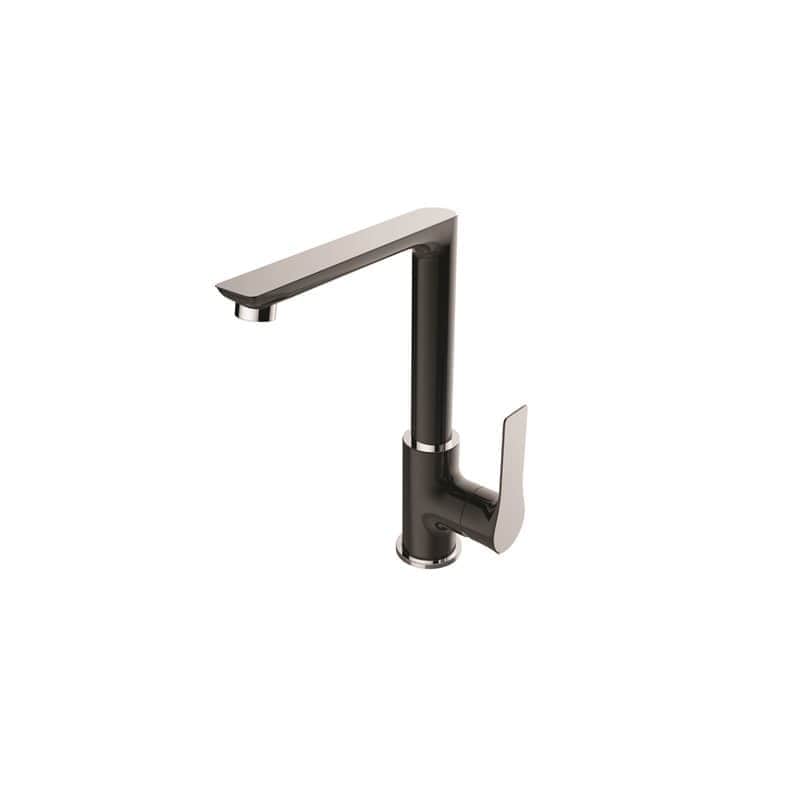 ברז פרח שחור/כרום גבוה B&W BRANT (מטבח) B And W