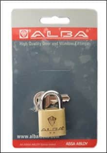 מנעול תליה 30 א ALBA 111031