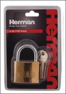 מנעול תליה 50 א Herman Herman 101151