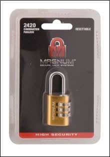 מנעול קומבינציה 20 ממ פליז MAGNUM 20086