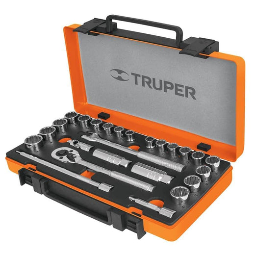 סט בוקסות ''3/8 מעורב TRUPER TRUPER 13954