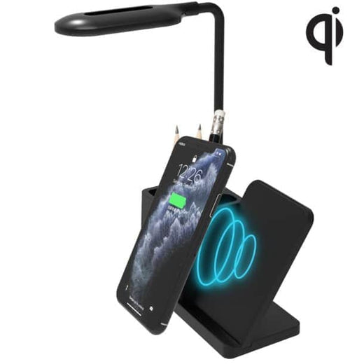 מנורת שולחן משולבת מטען טעינה אלחוטית QI Eco WCH440