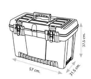 ארגז כלים 22 סגר מתכת עמוק האנטר SUPER-BAG - מבט נוסף 2