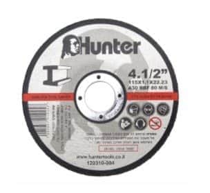 דיסק 4.5 לחיתוך ברזל האנטר Hunter
