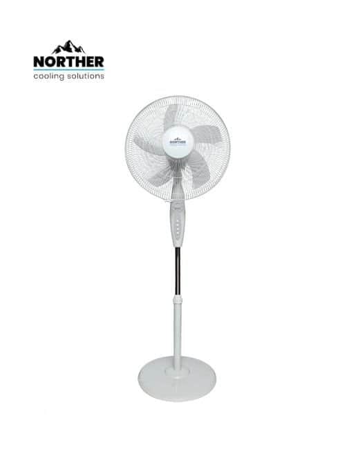 מאוורר 60W עומד 16 לבן כולל טיימר 5 להבים NORTHER NORTHER NT-FAN16-60W-WH