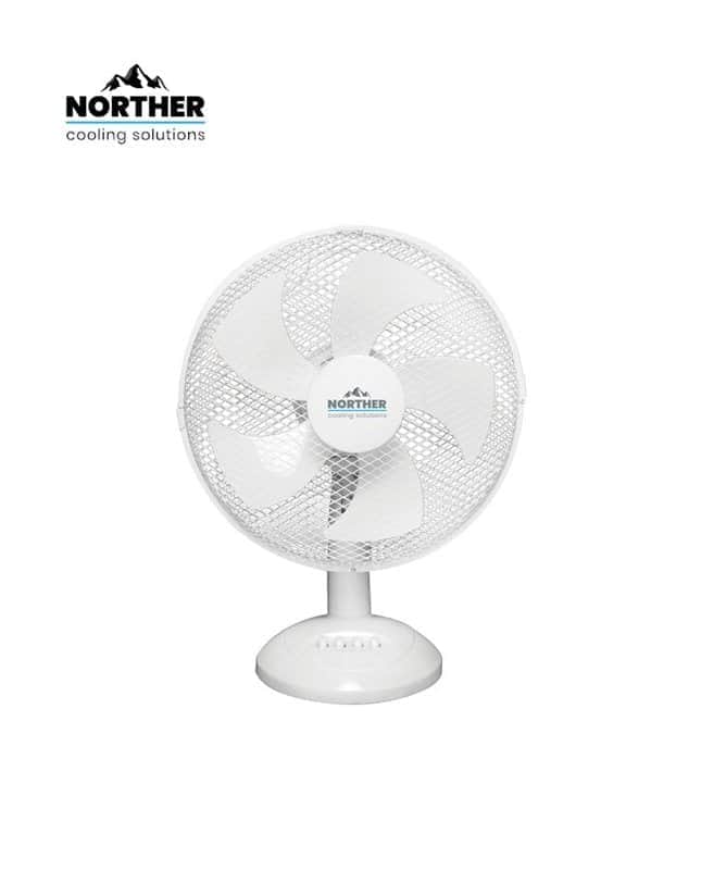 מאוורר 40W שולחן 12 לבן 5 להבים NORTHER