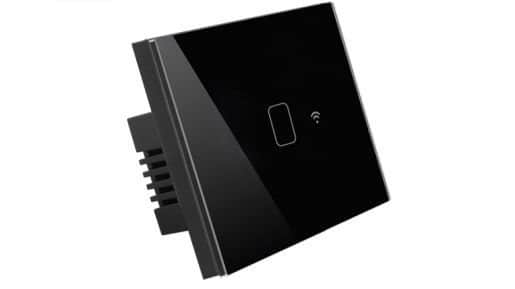 מפסק תאורה שחור מתג 1 TOUCH WIFI WF3-SWTC-1G-BK