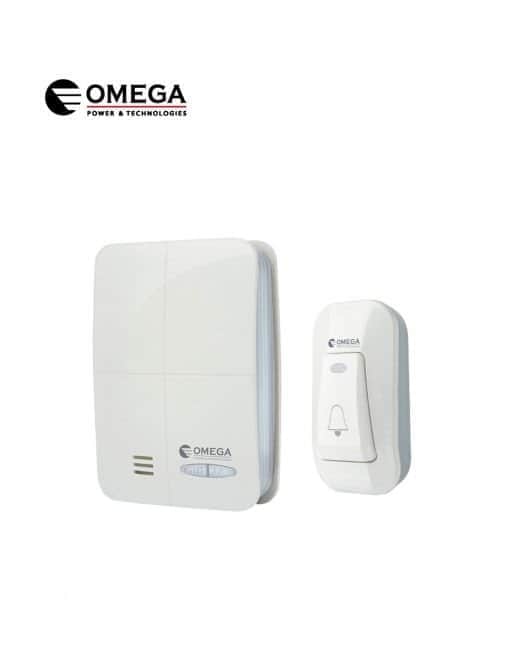 פעמון דלת אלחוטי דיגיטלי לבן OMEGA DB180-B1-WH