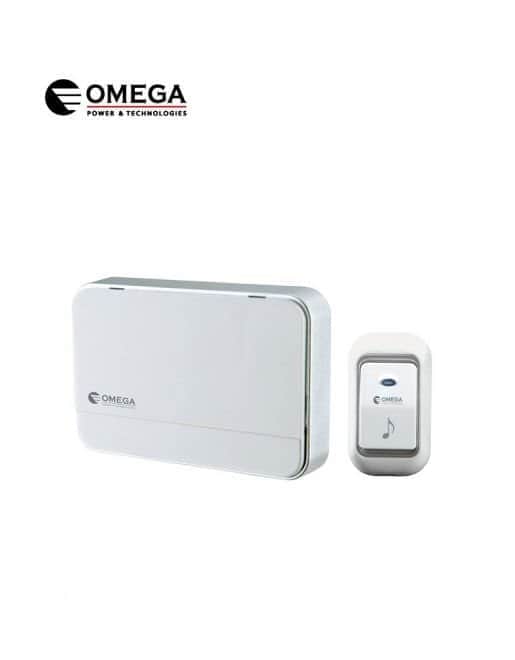 פעמון דלת אלחוטי דיגיטלי לבן OMEGA DB182-B-WH