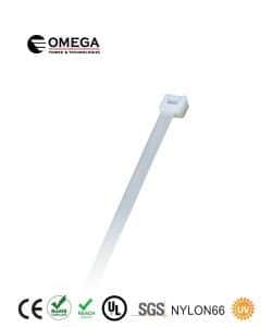 חבק (אזיקון) Nylon66 לבן 7.5X250 מקצועי OMEGA OMEGA AZ-75-250-WH