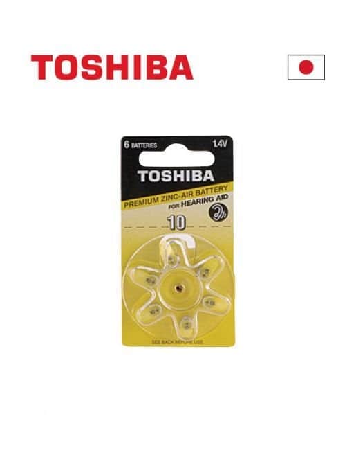 סוללות למכשירי שמיעה TOSHIBA 10 TOS-10