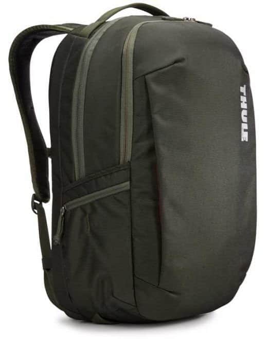 תיק גב ירוק זית דגם SUBTERRA למחשב נייד 15.6 מבית THULE TSLB-317 DARK FOREST