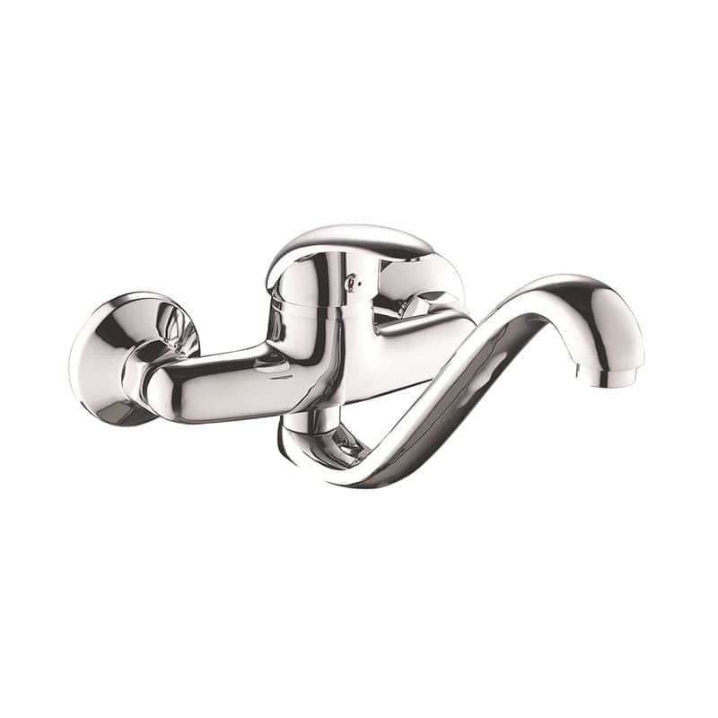 ברז קיר קצר ATLANTIC כרום ניקל AQUILA 2415A-0