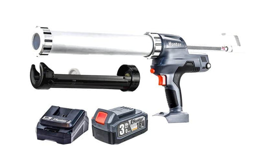 אקדח מרק וסיליקון נטען 18V - סוללה 5Ah מטען מהיר Hunter 101812-008
