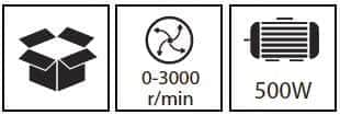 500W משור אנכי 100610-013 Hunter - מבט נוסף 3