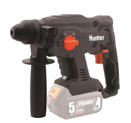 18V פטישון נטען האנטר 18mm בראשלס 2 סוללות 3A ומטען Hunter 102700-033