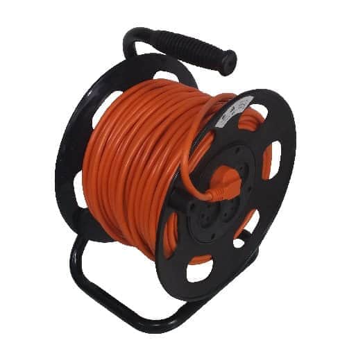 תוף גלגלת עם כבל מאריך כ-50 מטר עשוי נחושת HO5VV-F 3G ממAYA