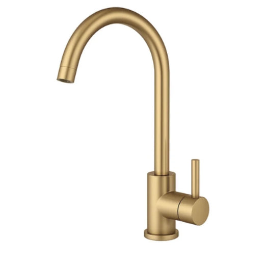 ברז פרח ארוך זהב מוברש מסדרת Ella מבית Waterfall waterfall 5501-003
