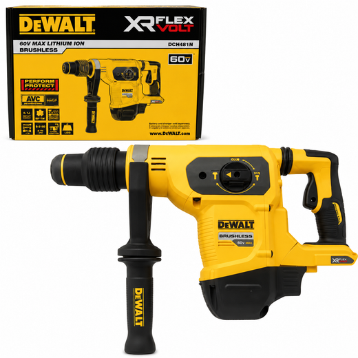 פטיש חציבה 6.1J 60V (גוף בלבד) DeWalt DCH481N