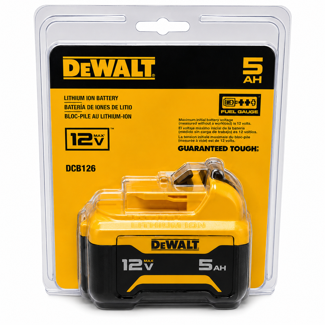 סוללה DEWALT DCB126 5AH 12V