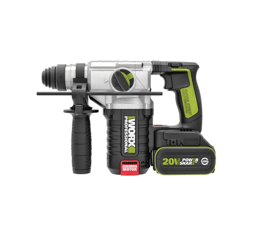 פטישון 20V שתי סוללות 4AH ומטען WORX WU388 - מבט נוסף 5