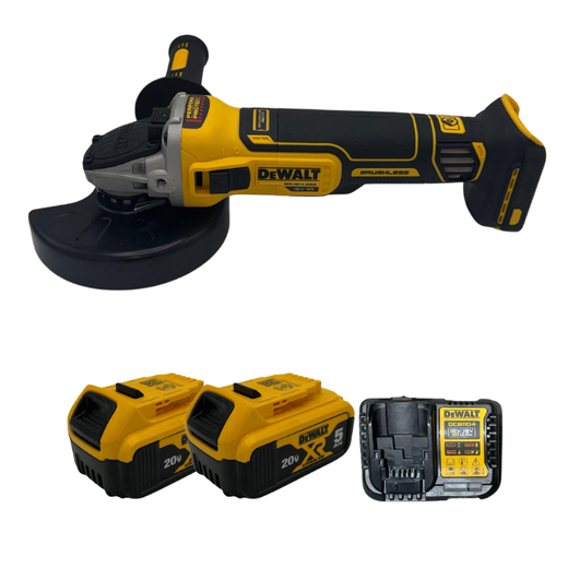 משחזת זווית 20V שתי סוללות 5AH ומטען DCG405 DeWalt DCG405-2-5