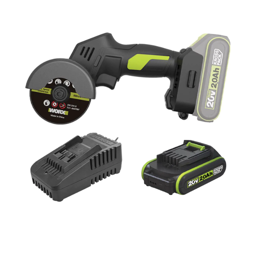מיני משחזת 20V סוללה 2AH ומטען WU802.9 WORX WU802.9-1-2