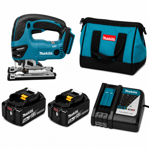 מסור אנכי 18V סוללה 5AH ומטען  XVJ03Z makita XVJ03-1-4