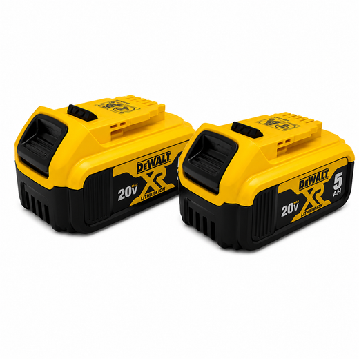 זוג סוללות DEWALT DCB205 5AH 20V DeWalt DCB205-2