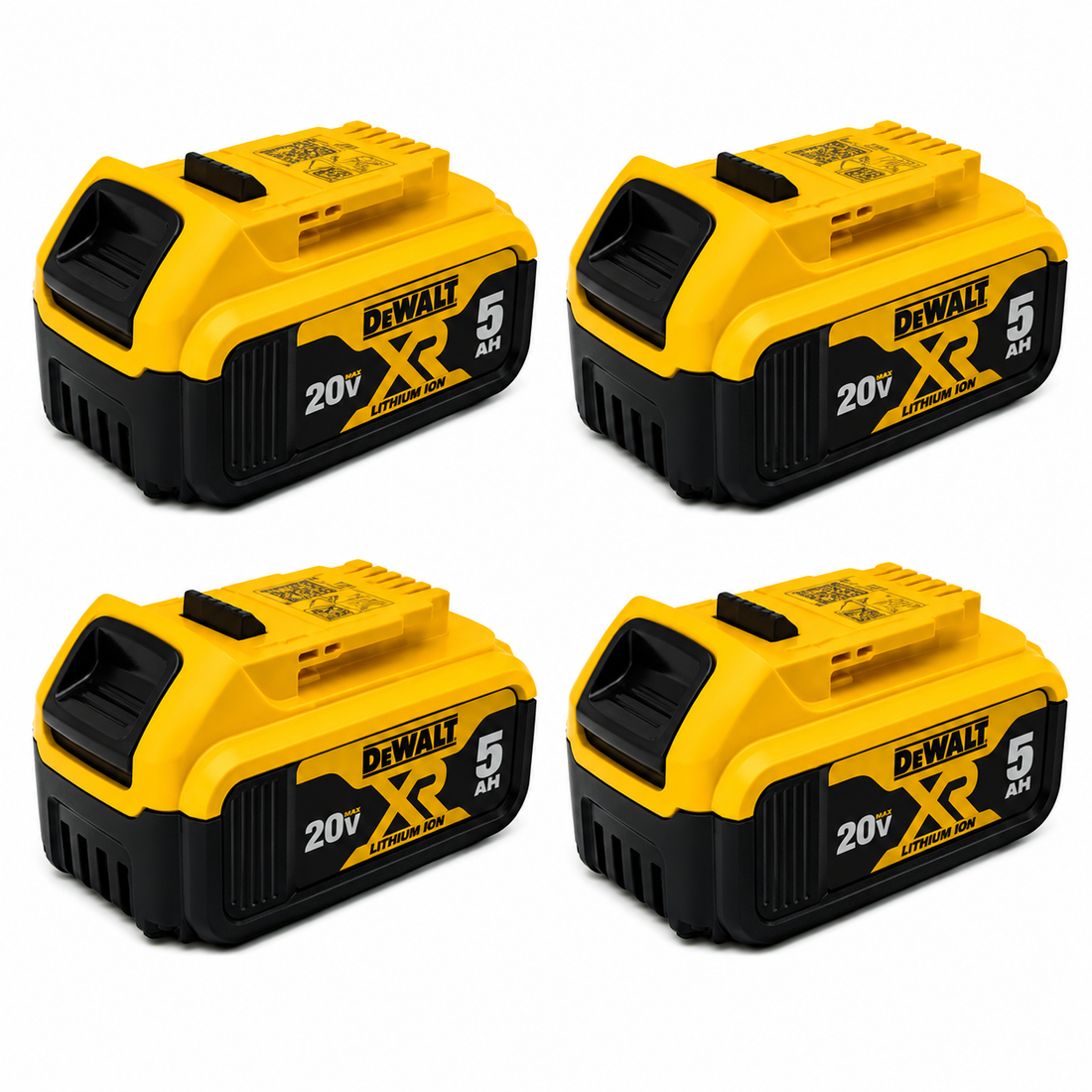 סט 4 סוללות DEWALT DCB205 X4 5AH 20V