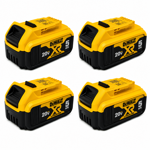 סט 4 סוללות DEWALT 5AH 20V DeWalt DCB205 X4