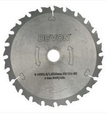 דיסק חיתוך עץ למסור עגול 185 מ"מ, 40 שיניים 1.6X20 DEVON DV0040