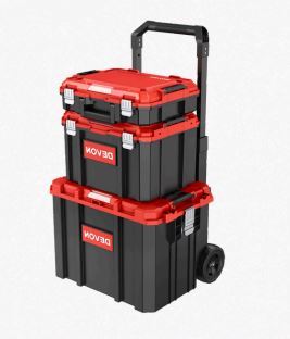 יחידת אחסון 3 קומות DEVON RED עם גלגלים IP65 DEVON DV103