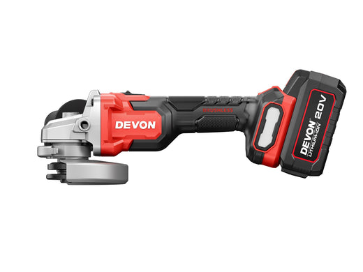 גוף משחזת זווית "5 125מ"מ BL 20V DEVON DV2908B