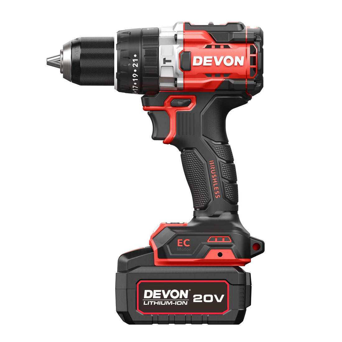 גוף מקדחה/מברגה רוטטת 20V BL 170NM+טורבו DEVON