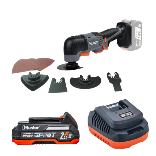 מולטיטול 18V סוללה 2Ah ומטען Hunter 102600-007