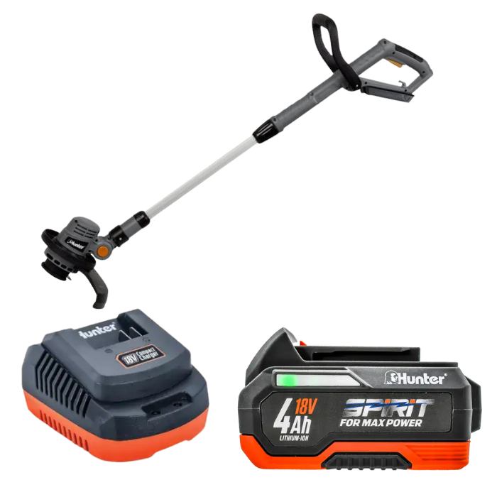 חרמש 18V סוללה 4AH ומטען 102900-001 Hunter
