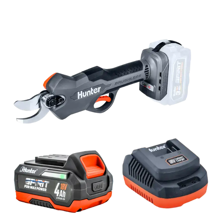מזמרה 18V סוללה 4HA ומטען Hunter 102909-001