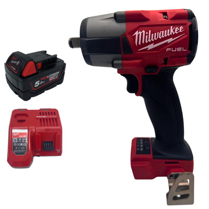 מפתח רטיטה 18V סוללה 5AH ומטען 2962-20 Milwaukee
