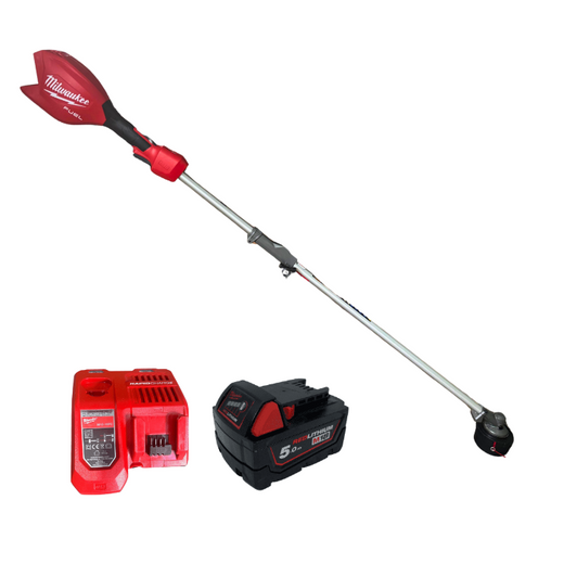חרמש 18V סוללה 5AH ומטען 3016-20 milwaukee 3016-20+49-16-2719-1-5