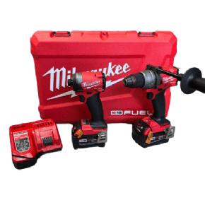 סט מברגות שתי סוללות 5HA ומטען 3697-22 milwaukee 3697-22-2-5