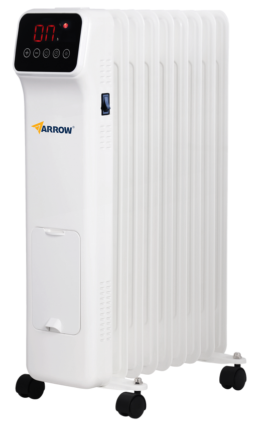 רדיאטור 7 צלעות עם מסך שלט ומתקן תליית כביסה Arrow 1500W מוצרי חשמל ARROW 600702-004