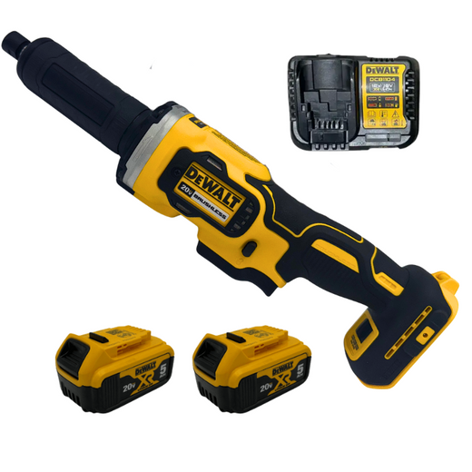 משחזת ציר 20V שתי סוללות 5AH ומטען DCG426 DeWalt DCG426-2-5
