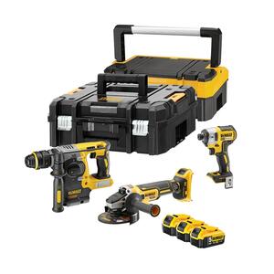 סט 3 כלים 18V סוללות 5Ah ומטען בארגז DeWalt DCK305P3T