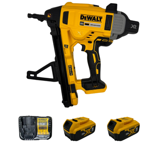 אקדח מסמרים 20V שתי סוללות 5AH מטען DCN891 DeWalt DCN891-2-5