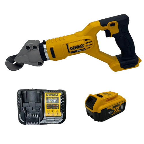 מספרי פח 20V סוללה 5Ah +מטען DCS496 DeWalt DCS496B-1-5