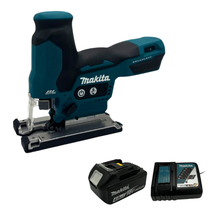 מסור אנכי 18V סוללה 4AH ומטען Makita DJV185