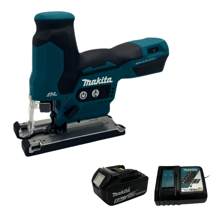 מסור אנכי 18V סוללה 5AH ומטען Makita DJV185